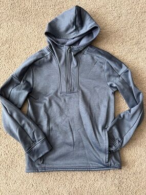 Men’s XS Lightweight Blue Quarter-Zip Hoodie